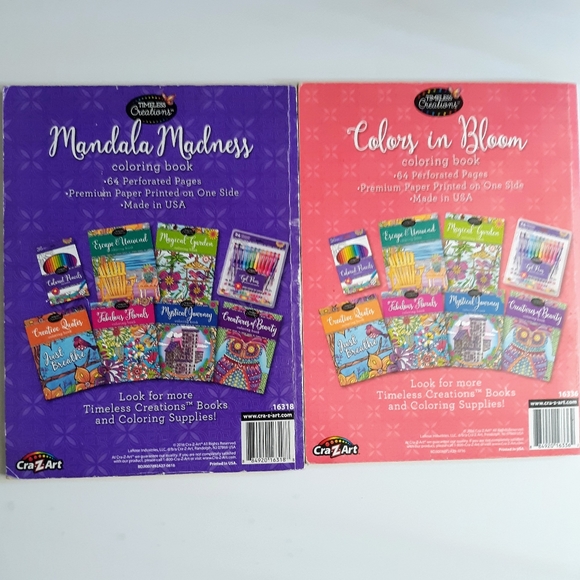crazart Other Timeless Creations Crazart Coloring Books Bundle